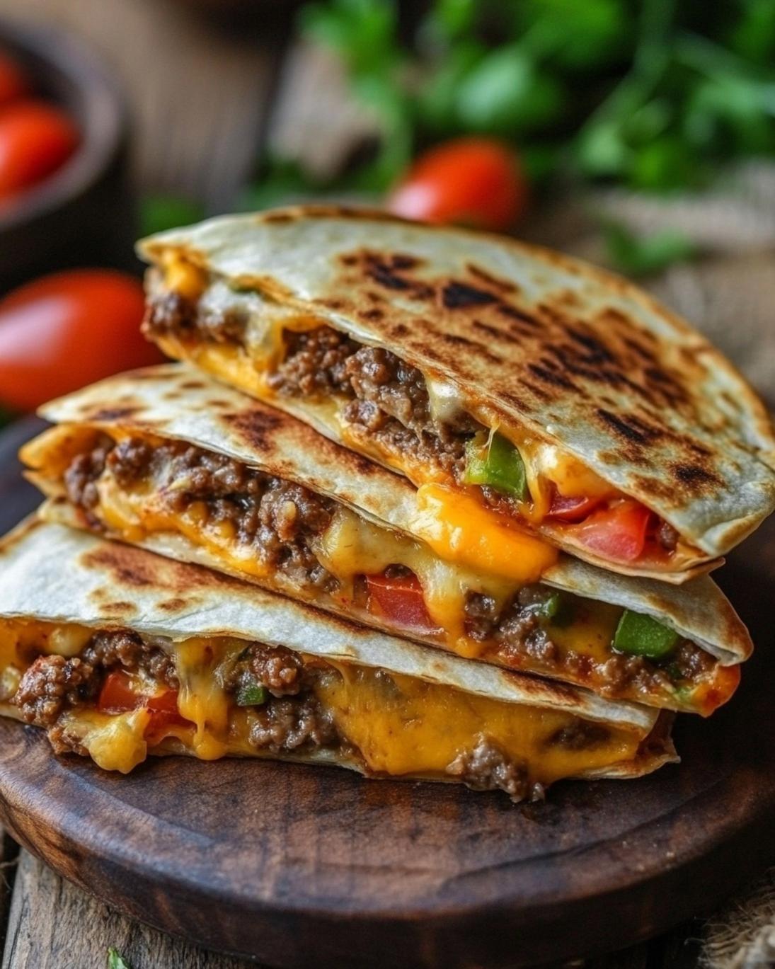 Crispy Cheeseburger Quesadillas Recipe 1