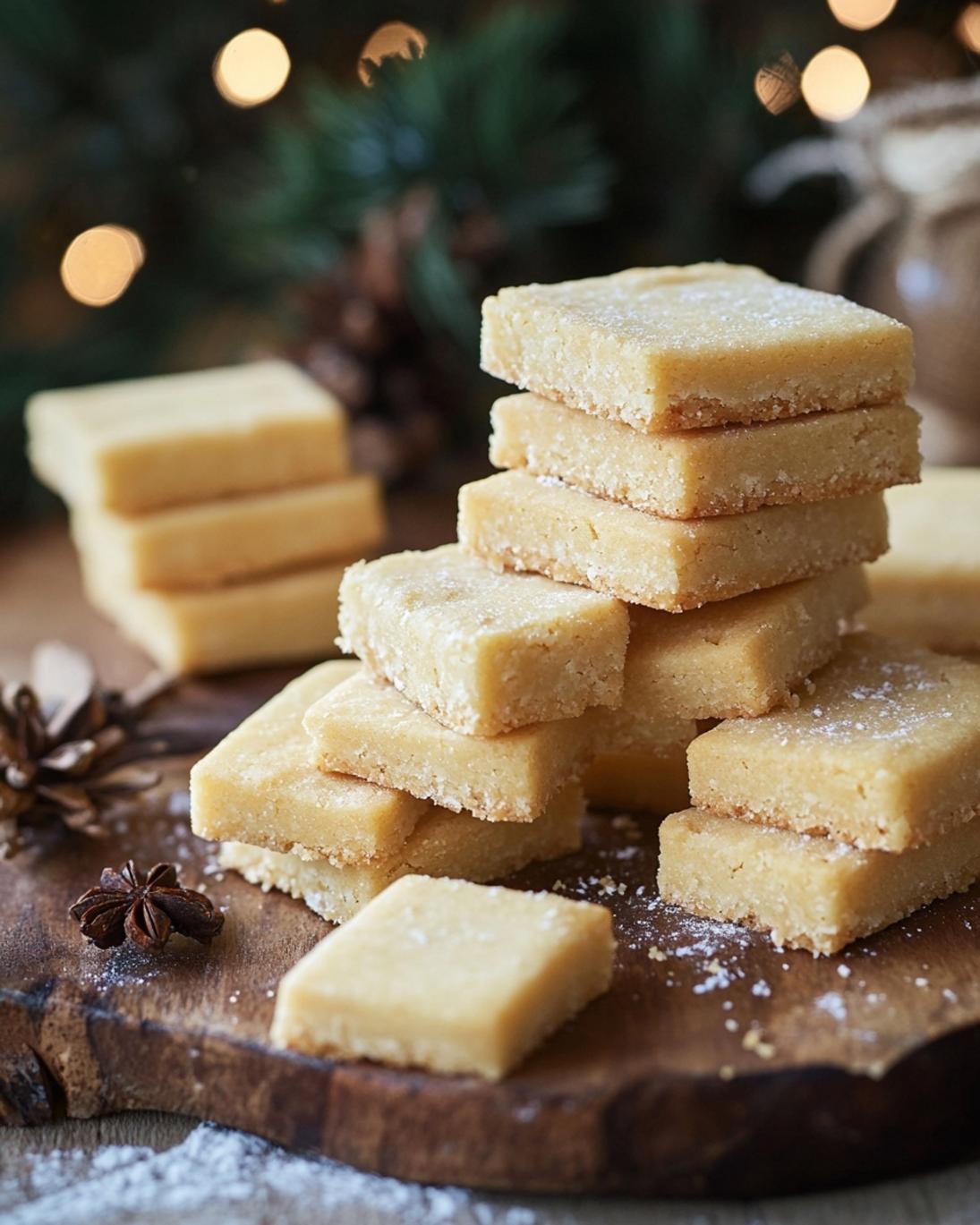 Easy 3 Ingredient Buttery Shortbread Cookies Recipe 1