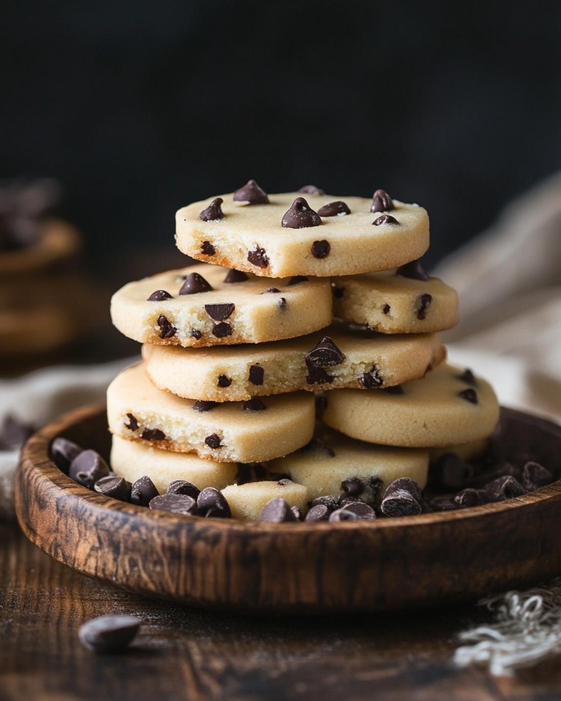 Easy Buttery Chocolate Chip Shortbread Cookies 3 Easy Buttery Chocolate Chip Shortbread Cookies 1
