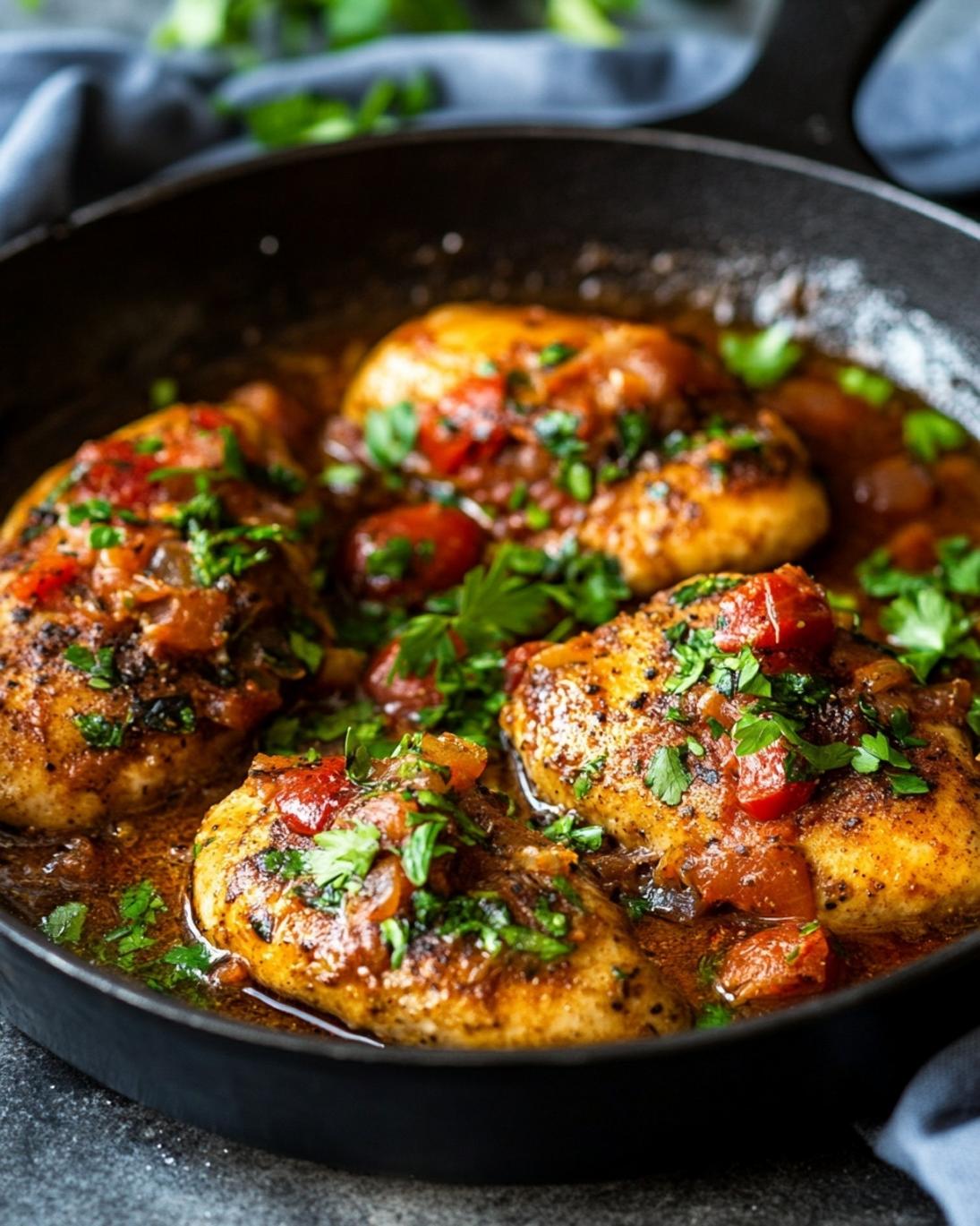 A neatly organized kitchen counter with prepped ingredients and cooking tools, illustrating efficiency in meal preparation for a family dinner.