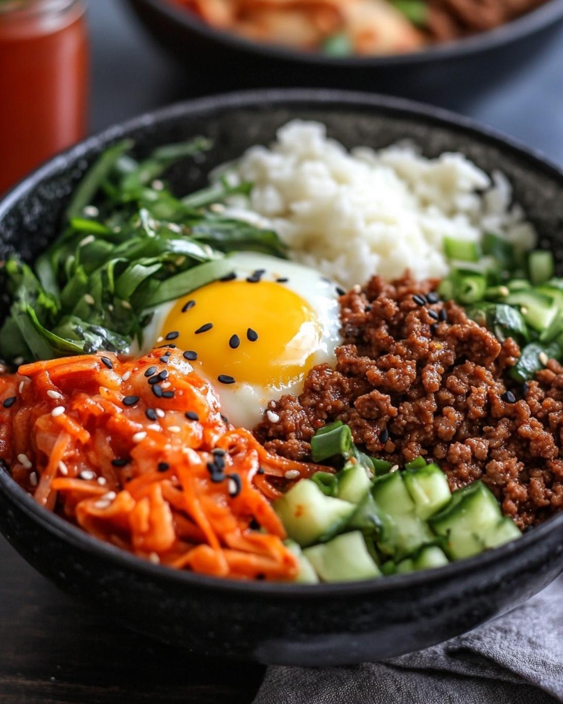 Easy Korean Ground Beef Bowls Recipe 1