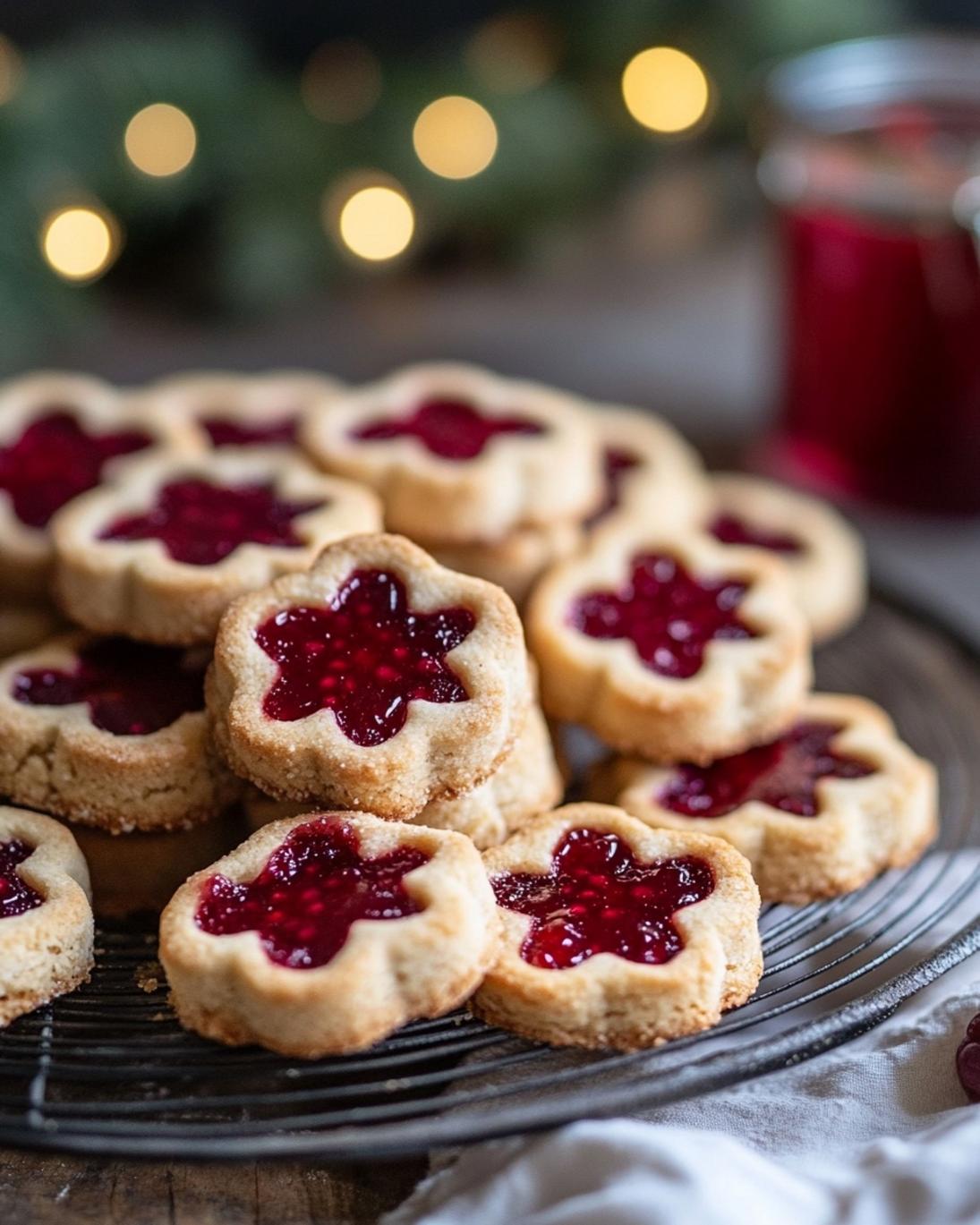 Raspberry Jam Shortbread Linzer Cookies Recipe 1