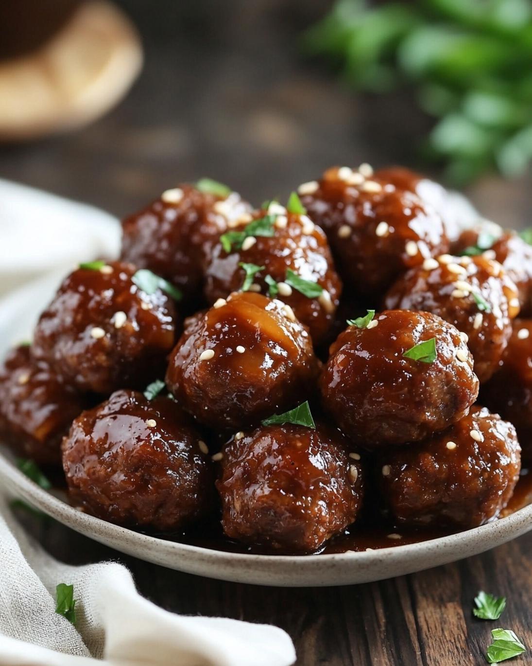 Slow Cooker Bourbon Apple Butter Meatballs Recipe 3