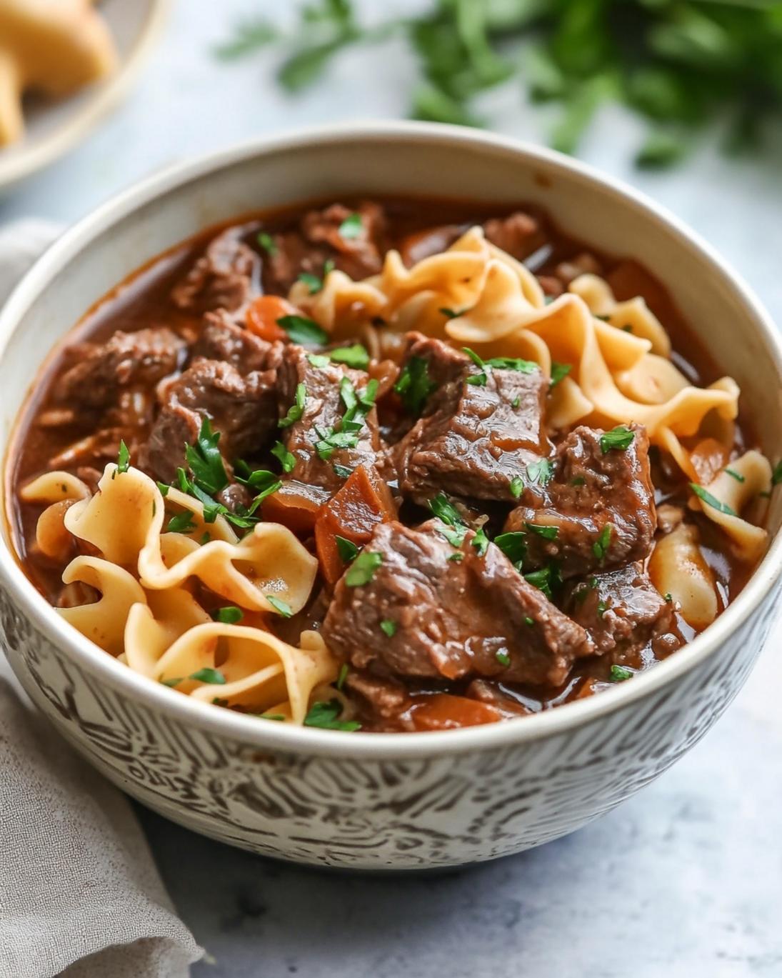 Tender Crockpot Beef and Noodles Recipe 4