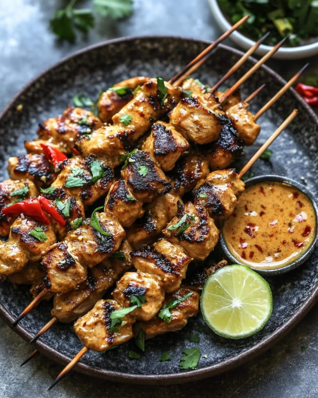 Thai Chicken Satay Skewers
