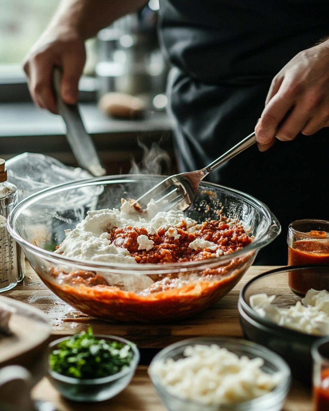 ingrediant of Cheesy Chicken Enchiladas with Homemade Red Sauce