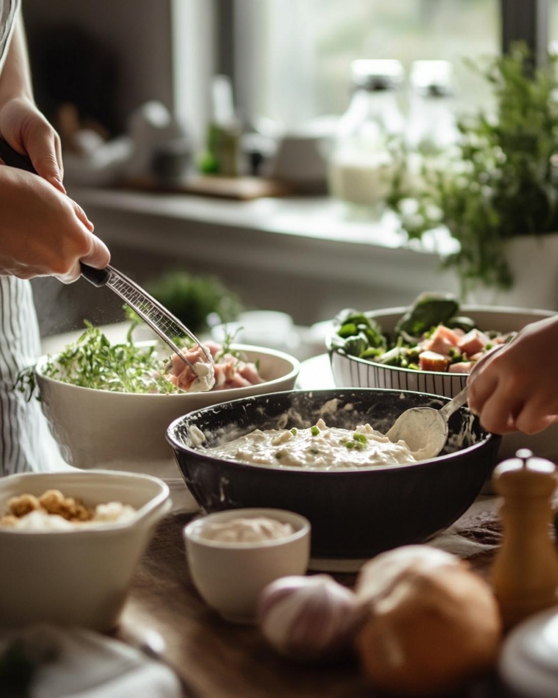 ingrediant of Creamy Ham Salad 1